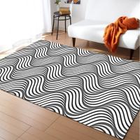Quality 3D floor painting, three-dimensional entrance, long square living room carpet, for sale