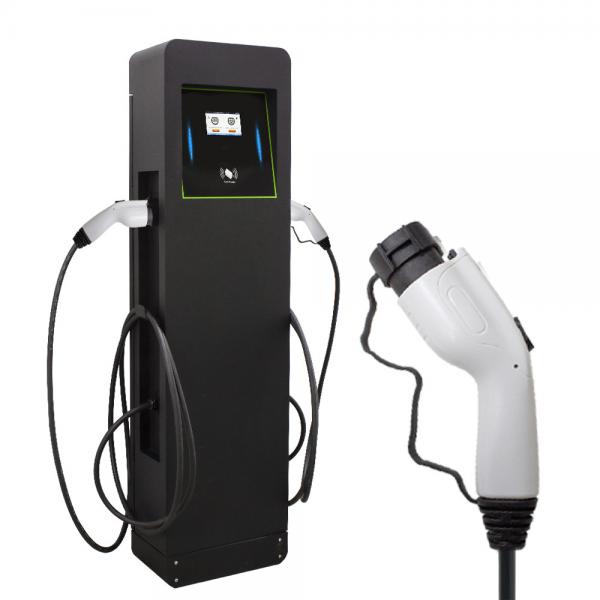 Quality Ev charging station double gun GB/T 20234 7kw+7kw 32A Commercial OCPP 1.6J OEM for sale