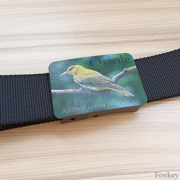 Quality Promotional Plastic Buckle Belt Nylon Logo Photo Print Design Your Own Belt for sale