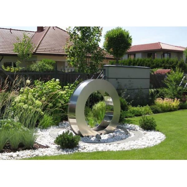 Quality Garden Design Ring Shape Stainless Steel Water Feature Fountain Corrosion for sale