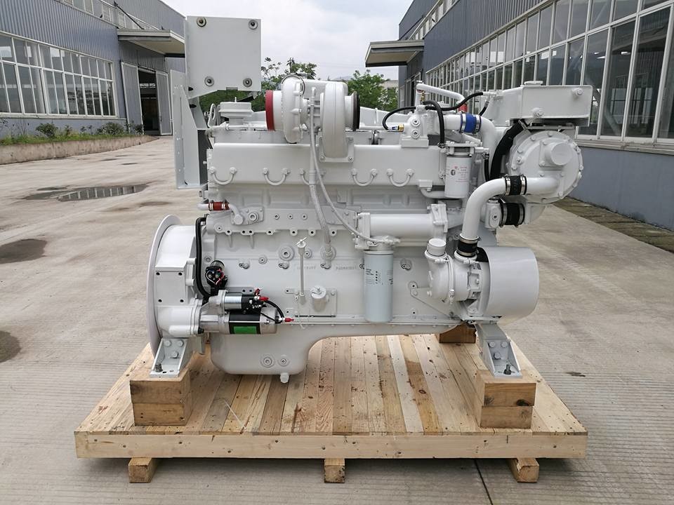 China Continuous duty!cummins NTA855-M350 diesel inboard engine, NTA855-M 350HP/1800rpm high speed marine power factory