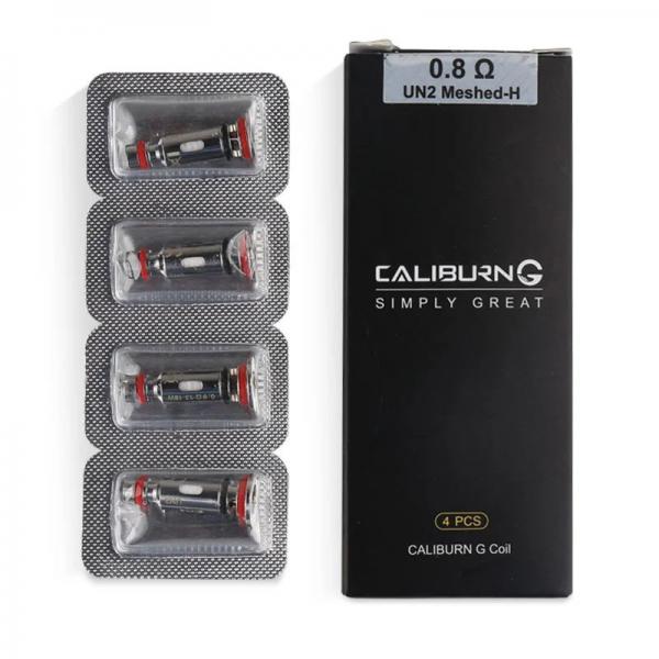 Quality Uwell Caliburn G Vape Coil Replacement 0.8ohm 1.0ohm 4pcs G2 Coil for sale
