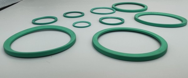 Quality Green DIN 3869 Profile Rings FKM High Temp Resistance For Metallurgical Industry for sale