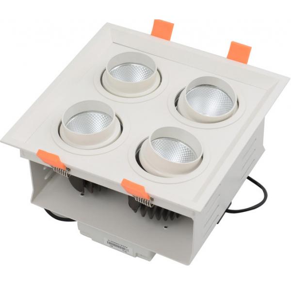 Quality 30w 50w White Dimmable LED Grille Spot Light Square Shape With High Efficiency for sale