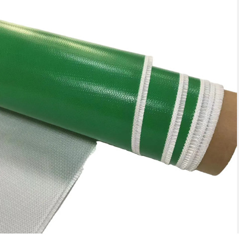 China Single Side Silicone Rubber Coated Fiberglass Cloth For Thermal Insulation Jacket factory