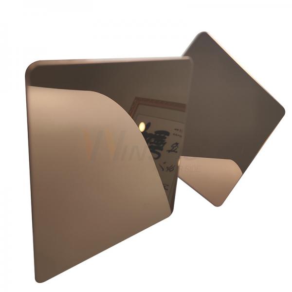 Quality ASTM A240 Grade 201 304 316 Red Copper Stainless Steel Cold Rolled Sheet Mirror Finish for sale