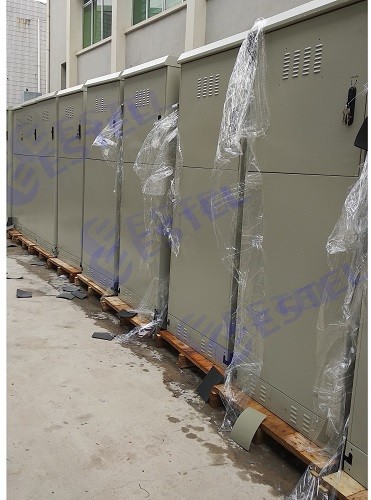 Quality Floor Mounted Outdoor Telecom Enclosure 19 Inch Flame Retardant Materials Anti for sale