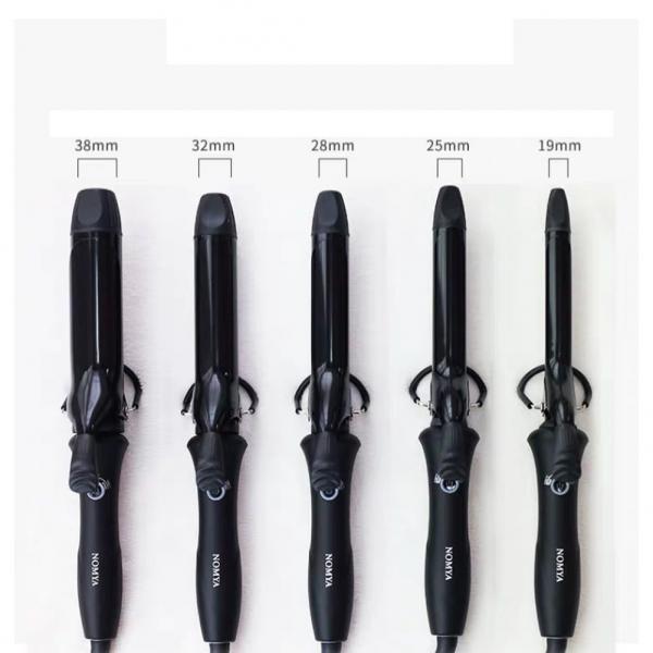 Quality Adjustable Temp 19mm -38mm Electric Hair Curlers For Short Hair 1 Inch Curling Iron for sale