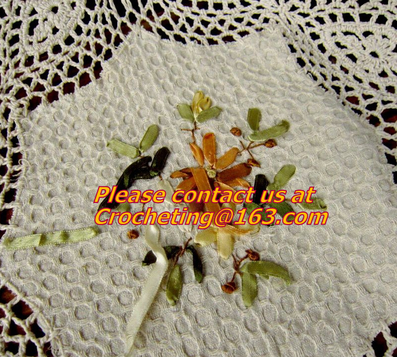 China fashion design crochet hook beige bedspread sheet cotton lace curtain flowers decoration factory