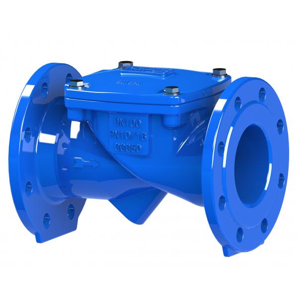 Quality EPOXY Coated Swing Flex Check Valve For Sewage System Ductile Iron Founded for sale