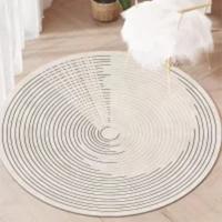 China Round Living Room Floor Carpet Polyester/Cotton factory