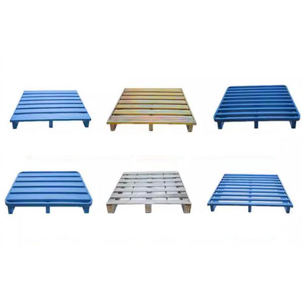 Quality Customized Heavy Duty Steel Pallet Storage Warehouse Double Faced Metal Stacking Pallets for sale