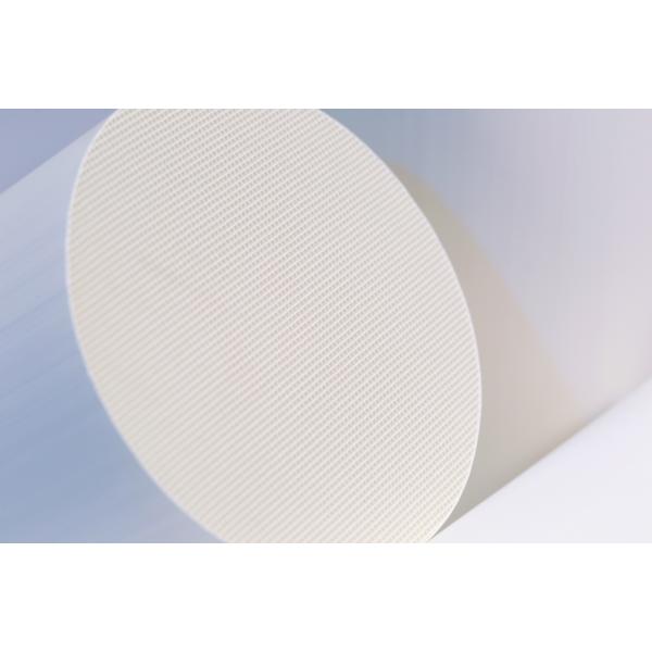 Quality Round White Honeycomb Ceramic Carrier , car Catalyst Supports for sale