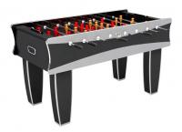 China Black / Silver Indoor 5FT Soccer Table MDF Football Table For Family 61 KG factory