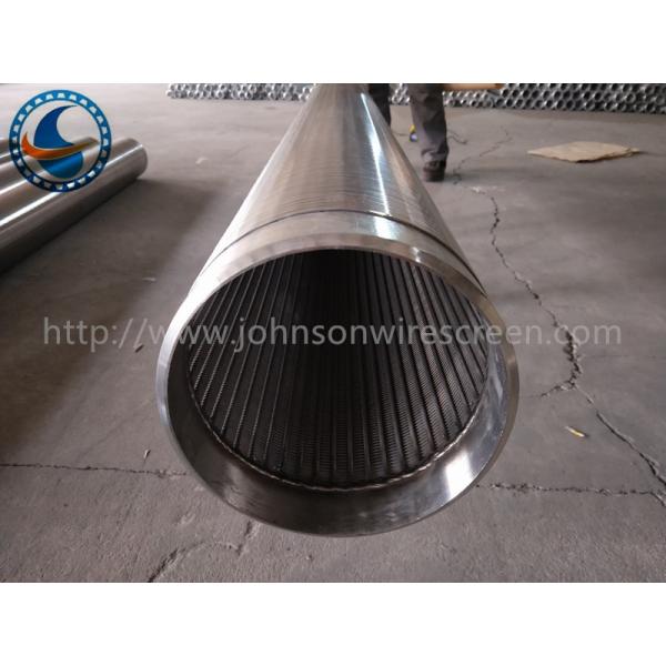 Quality Oil Gas Stainless Steel Water Well Screen Pipe , Johnson Wedge Wire Screens for sale