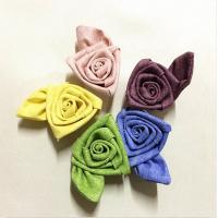 China 2 Inch Satin Ribbon Fabric Craft Flowers Rolled Art For Valentine'S Day factory