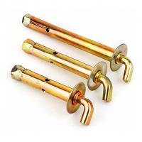 Quality Expansion Sleeve Anchor Half Threaded Open Shield Hooks For Water Heaters Yellow Zinc Color for sale