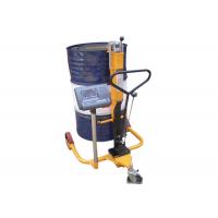 Quality 250kg Adjustable Height Oil Drum Trolley With Weighing Scale for sale