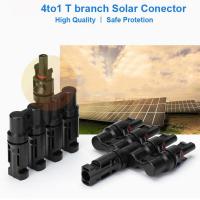Buy cheap T Branch 5 To 1 Solar Panel Pv Cable Connector Double Seal Ring For Solar Panel from wholesalers
