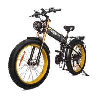 China Latest 48V 1000w Fat Tire Electric Mountain Bike Smooth Riding factory