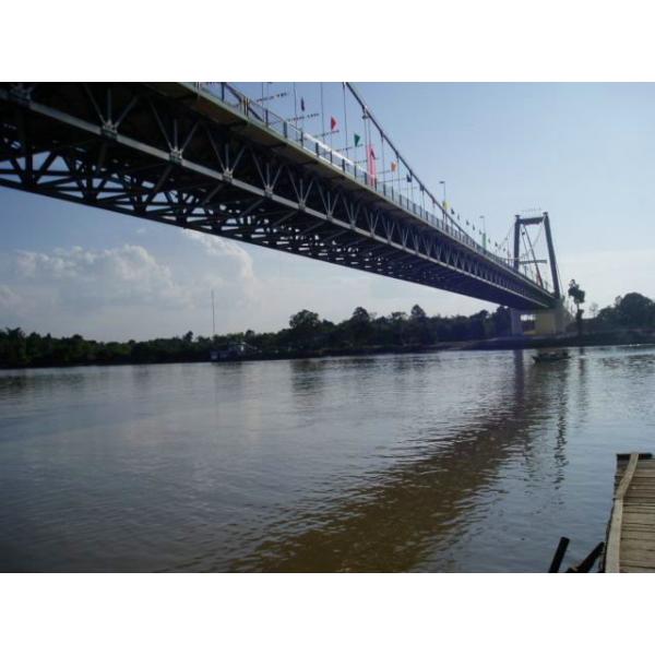 Quality Heavy Loading Steel Cable Suspension Bridge High strength For highway for sale
