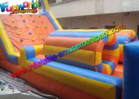 China Sewed Inflatable Outdoor Play Equipment With Climbing Wall For Fun factory