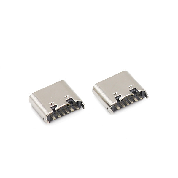 Quality USB Female Type C Connectors 6 Pin 180 Degree Dip 3.1mm UL94V-0 Housing for sale