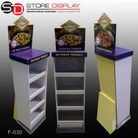 China POS FSDU Advertising cardboard floor display stand for pizza food factory