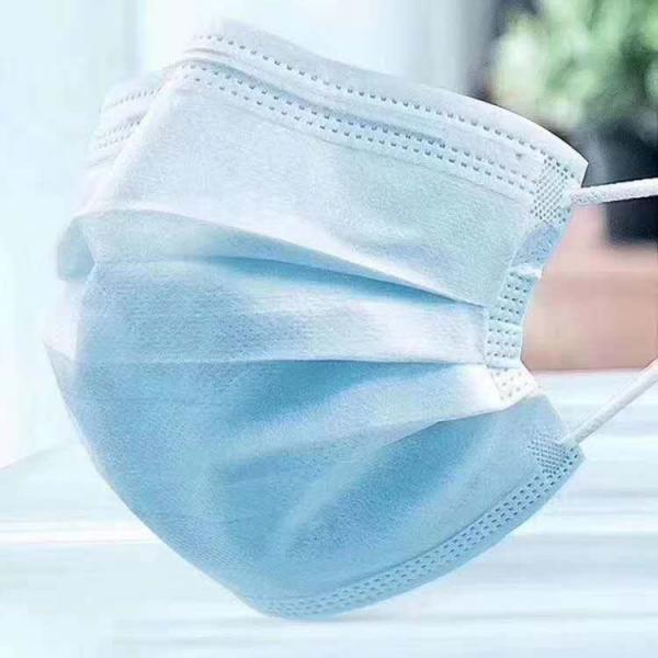 Quality Blue Non Woven Disposable Face Mask 3 Ply Protection Anti Virus Face Mask for sale