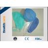 China Colorful Disposable Head Cap SMS Blue OT Cap With Or Without Peak With Elastic In Back factory