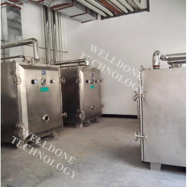 Quality High Efficient Plant Extract Vacuum Tray Dryer Static Drying Square Shape for sale