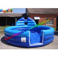 China Plato PVC Blue Inflatable Water Pools , Kids Soap Foam Pitch Custom Made factory