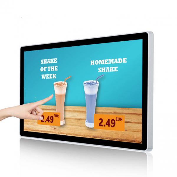 Quality Indoor Dust Proof Wall Mounted Digital Signage Lcd Menu Board For Restaurant for sale