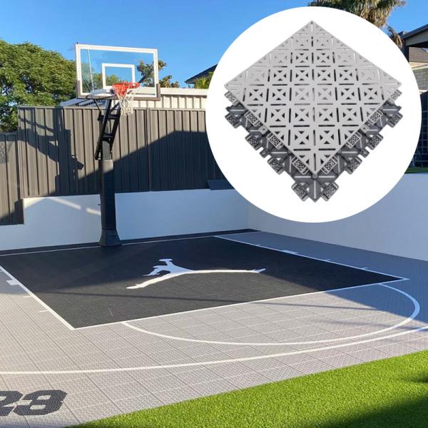 Quality 295g/Piece Interlocking Sports Court Tiles for sale