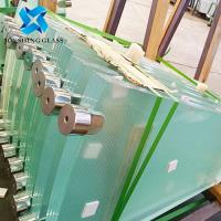 China Customized Ultra Clear Anti Slip Laminated Glass Stair Treads factory