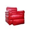 China Hot selling red 0.9mm pvc tarpaulin Inflatable Sofa Chair with one seat factory
