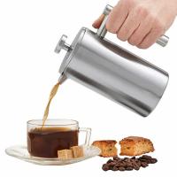 China Double Walled Insulated French Press Insulated Coffee Pot 1L factory