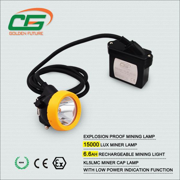 Quality High Brightness 15000 Lux Kl5lm Mining Cap Lamps Under Ground With Cable for sale