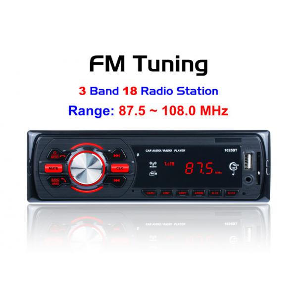 Quality Black Bt Car Stereo LED Display Multifunction Bluetooth Cd Car Stereo for sale