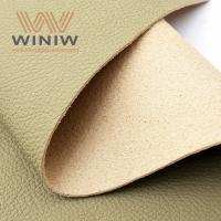 China Light Yellow Skin Texture Leather And Cloth Car Seats Animal Skin Leather Leatherette Fabric factory