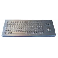 China 100 keys scratch proof stainless steel keyboard with optical trackball and numeric keypad factory