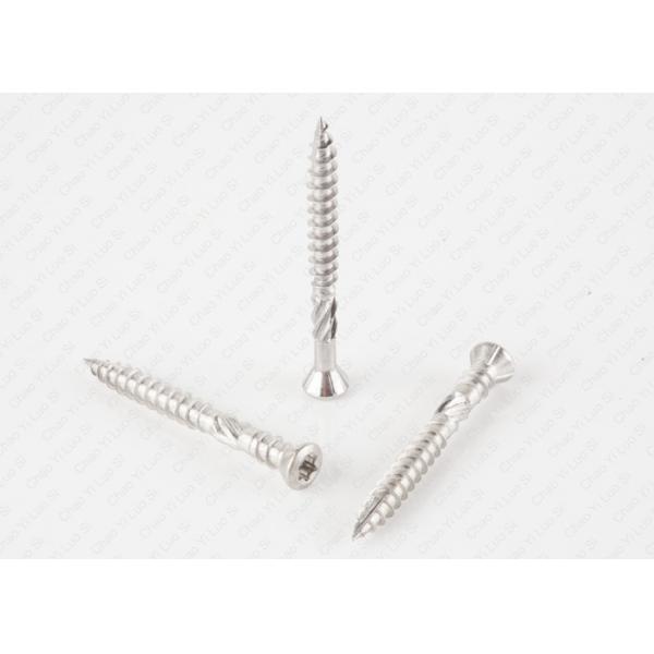 Quality A2 A4 Stainless Steel Screws Trox Drive , Type 17 Decking Screws With Ribs Helix for sale