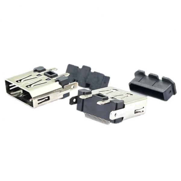 Quality SMT Displayport DP Socket Connector Soldering Micro USB Female Connector 180 Degree 3.0mm Feet for sale