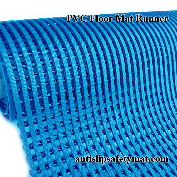 Quality 1.22M PVC Floor Mat Runners Drain Off Water for sale