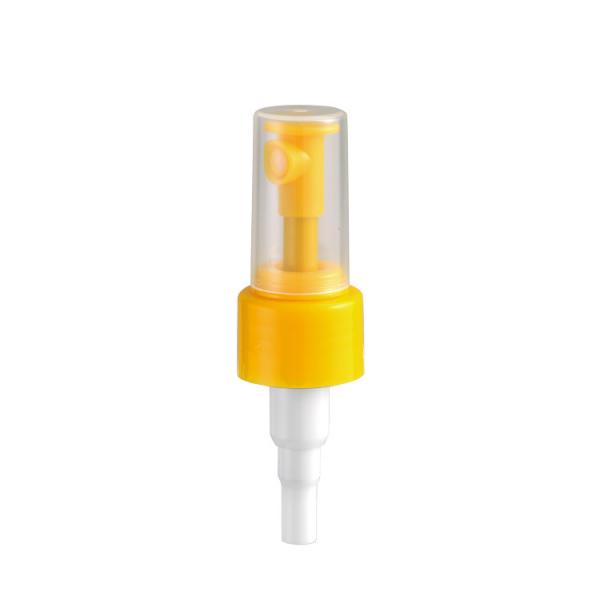 Quality Yellow Ribbed Fine Mist Sprayer OEM ODM Non Spill For Bottle for sale