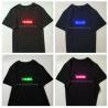 China change  message  by customer Led neutral advertising led tshirt for men and women flashing party's tshirt  include LED factory