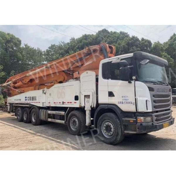 Quality 63m Used Concrete Pump Truck Zoomlion 5 Axle 2013 Manufacture for sale