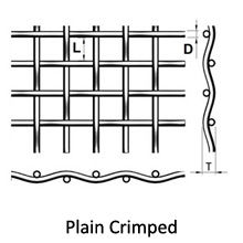 Stainless Steel Plain Crimped Wire Mesh/Screen 5mm to 100mm Hole