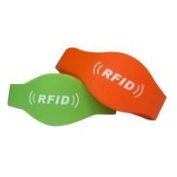 china Soft PVC Silicone RFID Wristband With Monza 5 Chip ISO14443A