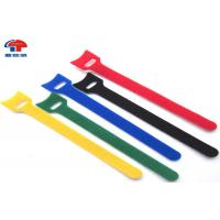 China Small Colored Hook Loop Cable Ties Nylon Hook And Loop Cable Tie Roll for sale